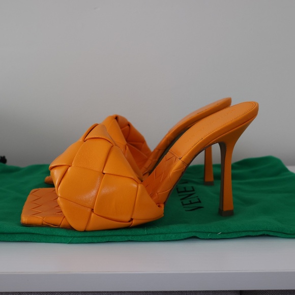 Bottega Veneta Lido Mules Color Tangerine - Picture 3 of 14